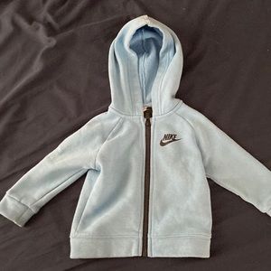 Blue Nike zip up fleece